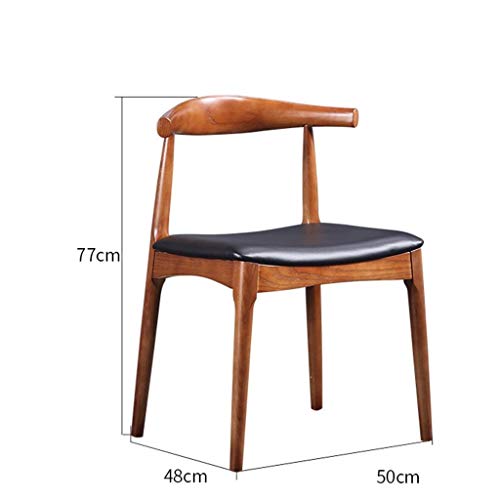 n/a Dining Chair Slipcovers Chair Solid Wood Backrest Dining Chair Leisure Horn Chair Office to Discuss Stool Outdoor Leisure Chair Bearing Weigh