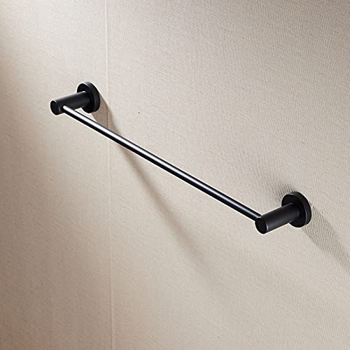 Towel Bar for Bathroom Wall Mounted 40cm(15.7inch)Matte Black SUS 304 Stainless Steel Shower Towel Rack Gudetap GTA20806B