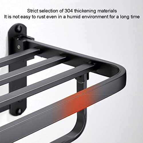 HIGOH Towel Racks,Bathroom Towel Rack Wall Mounted Towel Holder,Bathroom Towel Rack,Bathroom Rack,Bathroom Hardware Bathroom