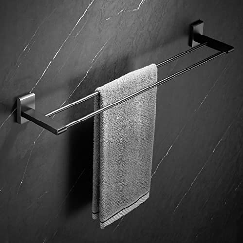HIGOH Towel Racks,Towel Rail for Bathroom,All Copper Solid Hand Towel Holder,Simple Modern Bathroom Shelf,Toilet Toilet Towel Rail/Folding Towel