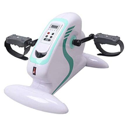 LUNEZY Under Desk Electric Pedal Exerciser, Stationary Mini Exercise Bike, Adjustable Resistance Stroke Rehabilitation Equipment Upper and Lower