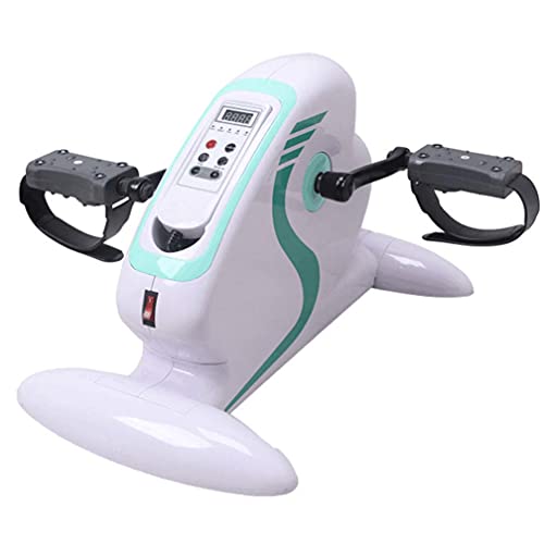 LUNEZY Under Desk Electric Pedal Exerciser, Stationary Mini Exercise Bike, Adjustable Resistance Stroke Rehabilitation Equipment Upper and Lower