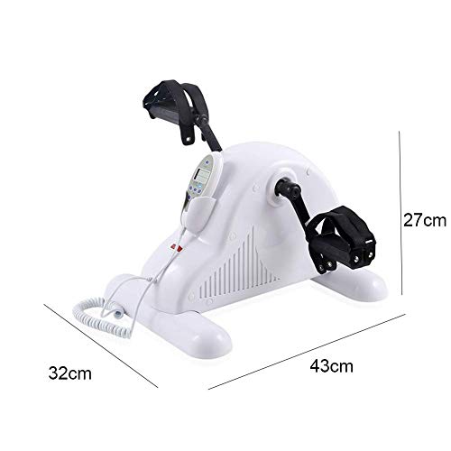 Portable Exercise Bike Pedals, Portable Home Pedal Exerciser Gym Fitness Leg Arm Cardio Training Adjustable Resistance with LCD Display for Women