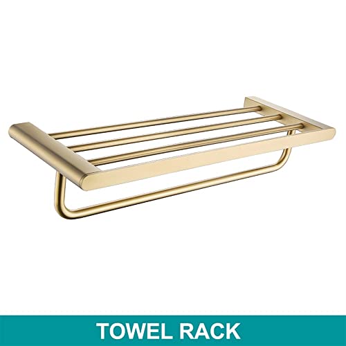 HIGOH Towel Racks,Bathroom Towel Rack Wall Mounted Towel Holder,Bathroom Accessories,Towel Bar Rack Hanger Storage Shelf