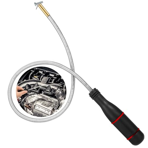RosewineC 60 CM Flexible Pick Up Tool, Strong Magnetic Pipe Tool with 500mm Flexible Gooseneck, Portable Magnet Handheld Tool for Picking Up Smal