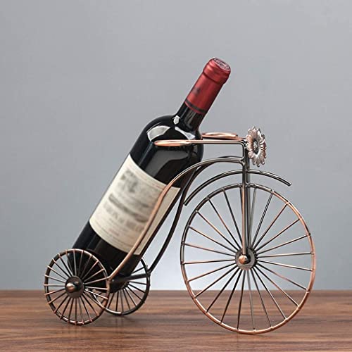 NEOCHY Living Room Home Tv Wine Cabinet, Decorative Ornaments Creative Iron Wine Rack, Brass