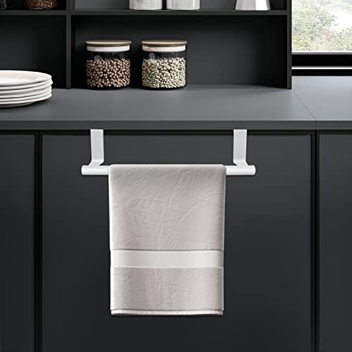 Kitchen Towel Holder, Over Door Towel Bar, Over the Cabinet Towel Rail Over The Door Tea Towel Holder Towel Rack No Drilling, Anti-Slip Scratch-P