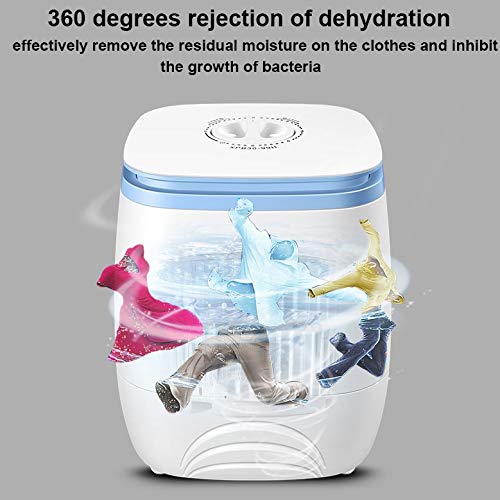 XIAOJUN Electric Mini Clothes Washing Machine Top Loading Semi-automatic 2.0kg Garment Washer+1.5kg Dryer Single Tub Cloth Drying (Color : A)