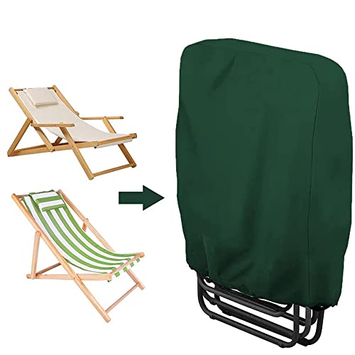 Tiardey Green Chair Cover,Outdoor Folding Chair Cover Waterproof Dustproof and UV Resistant,7.9/13x28x43inch