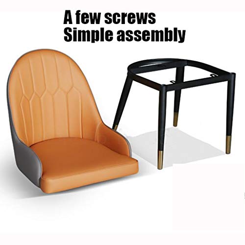 Modern Kitchen Dining Room Chairs Dining Chairs Water Proof Leather Side Chair With Metal Legs Kitchen Living Room Lounge Counter Chairs (Color :