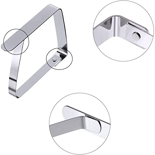 Menmamenma 12 Pack Tablecloth Clips Stainless Steel Adjustable Table Cloth Clip Outdoor and Indoor Table Cover Clamps Holder for Outside Party Pi
