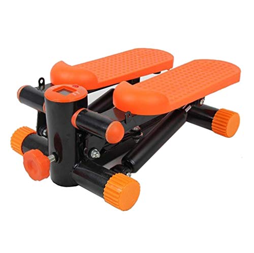 N/A Fitness Stair Stepper - Mini Stepper Fitness Cardio Exercise Trainer Twisting Action with Resistance Bands Orange 35 * 35 * 35cm