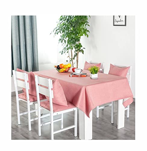 EHOMERY Table Cloth Girls Outdoor Tablecloth Clips For Wind Simple Solid Color Table Clothes Long Rectangle Tablecloth Polyester Cotton Linen Gra