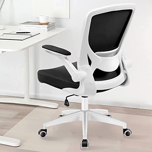 KERDOM Ergonomic Office Chair, Breathable Mesh Desk Chair, Lumbar Support Computer Chair with Headrest and Flip-up Arms, Swivel Task Chair, Adjus