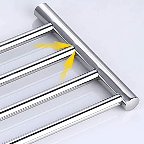 Home Bath Towel Rack, Heavy Duty Stainless Steel Towel Shelf for Bathroom, Wall Mount Towel Racks for Bathroom Brushed Nickel Finish