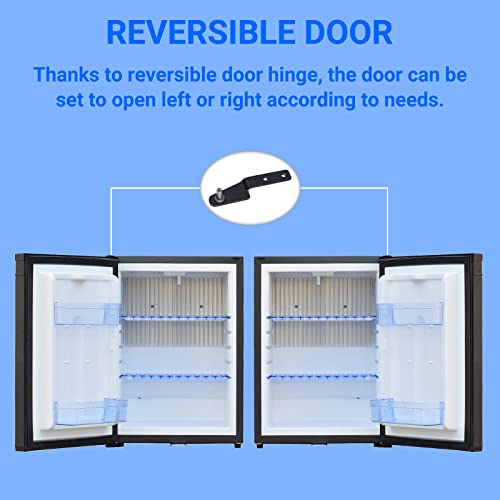SMETA 12V Fridge for Campervan, 2 Way Camping Fridge 12V 240V with Lock 40L Campervan Fridge Caravan Fridge 12V Car Fridge for Van RV Truck Yacht