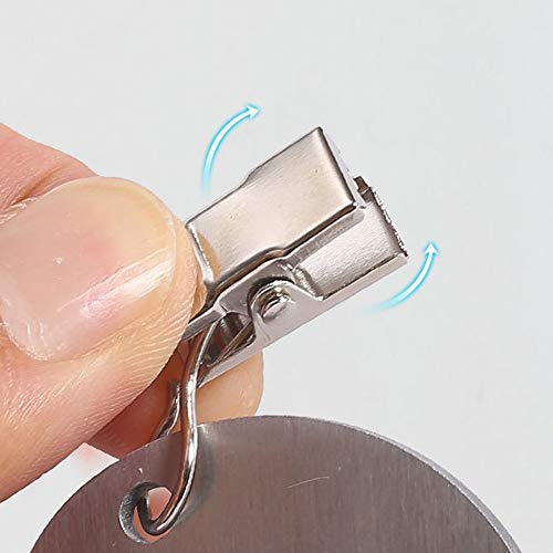 NO 8 Pieces Decorative Tablecloth Clips,Stainless Steel Tablecloth Pendant,Tablecloth Weights with Metal Clips,Table Cloth Holder Clamps for Outd