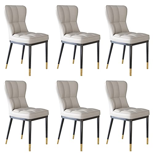 Kitchen Dining Room Furniture Chairs Modern Kitchen Dining Chairs Set Of 4,PU Leather High Back Padded Soft Seat Living Room Chairs Water Proof L