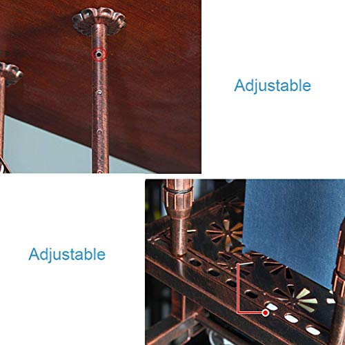 EYLINK Wine Racks,Wine Lovers/Wall Mount Wine Rack Simple Style Iron Hanging Wine Glass Rack Ceiling Decoration Shelf for Bars,Restaurants,Kitche