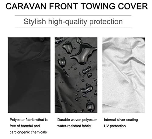 AMSAMOTION Garden Table Cover, Waterproof, Windproof, Anti-UV, Heavy Duty Rip Proof 210D Oxford Fabric Patio Set Cover, Garden Furniture Cover, R