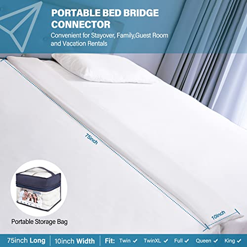ENITYA Bed Bridge-Twin to King Converter kit,Adjustable Mattress Bed Connector,Split King Gap Filler Twin Bed Connector to King Making,for Stayov