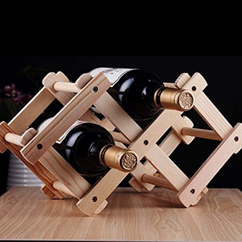 NEOCHY Folding Wine Rack Holder Wine Rack Organizer Classical Kitchen Bar Counter Wine Stand Display Shelf