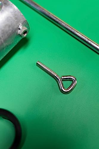 Garden Mile Large heavy duty screw-in Ground Spike for rotatory washing line or parasol stand. Screw Large 55mm Heavy Duty Metal Ground Soil Spik