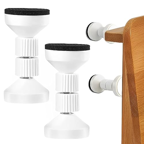 JIANYH 2Pcs Headboard Stoppers, Bedside Antishake Telescopic Support Adjustable Threaded Bed Frame Bed Stoppers For Wall Bedside For Home Room Wa
