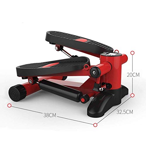 TWDYC Mini Stepper Air Climber Step Fitness Exercise Machine with Resistance Band and LCD Display