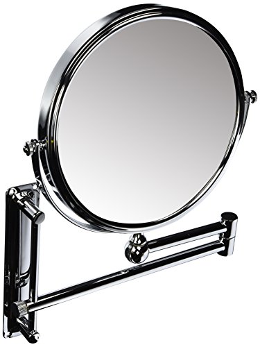 Danielle Creations Adjustable Wall Mounted Chrome Mirror x 10 Magnified 20cm