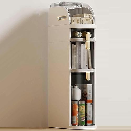 Narrow Tall Floor Cabinet Bathroom Storage Cabinet Tall Bathroom Storage Cabinet Organizer Narrow Dresser Storage Tower Stand Slim Freestanding T