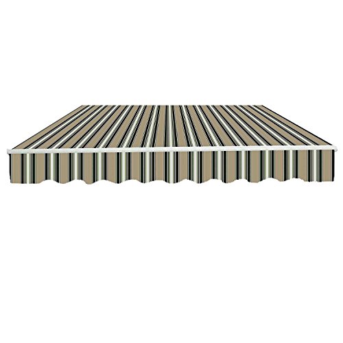 Greenbay Grey Garden Patio Awning Canopy Sun Shade Shelter Replacement Fabric - 2.5M x 2M