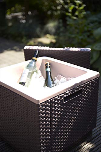 Keter Ice Cube Beer and Wine Cooler Table Perfect for Your Patio, Picnic, and Beach Accessories