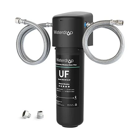 Waterdrop 10UA-UF 0.01 μm Ultra Filtration Under Sink Water Filter for Baçtёria Reduction, 30,000 Liters Chlorine Reduction Capacity, Direct Conn
