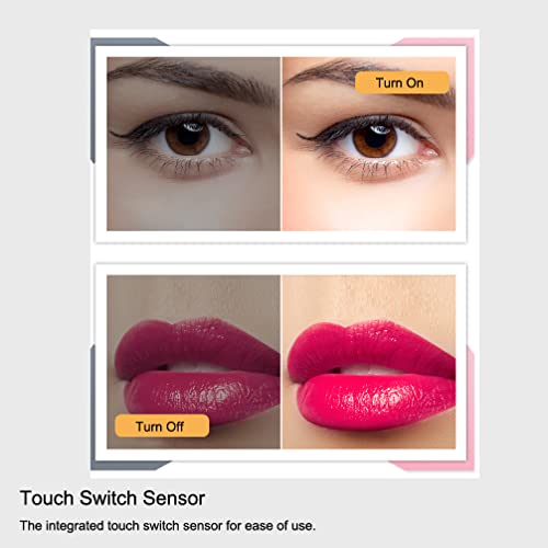 MIQU 600 x 500 mm Illuminated Bathroom Mirror,Bathroom Mirror with Led lights,Light Touch Sensor and Demister Anti-Fog Horizontal/Vertical Wall M