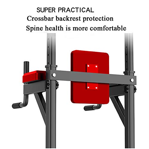 Power Tower Workout Pull Up & Dip Station for Home Gym Strength Training Fitness Equipment, 6 Height Adjust, 660lb Weight Capacity