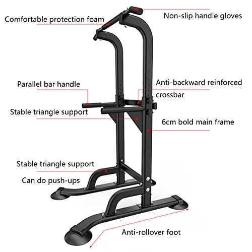 HOBEKRK Strength Training Pull-Up Bars Dip Stands Dip Station Gym Slim Heavy Duty Dip Bars Pull Ups at Home Chin Up Bar Single Parallel Bars Mult