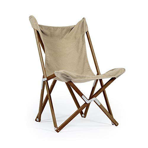 Telami–Tripolina Chair–Collection Recycled–Arm Chair–Foldable and Light – Pomegranate Colour – Natural Frame – Made in Italy - Outdoor Furniture,