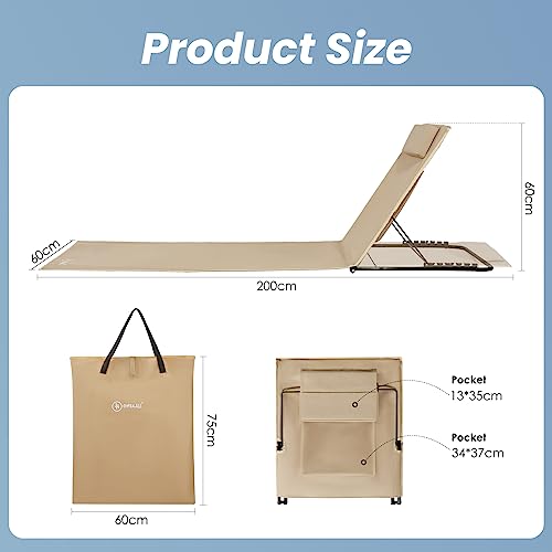 Homecall XXL Beach mat sand, textilene padded with quick dry foam