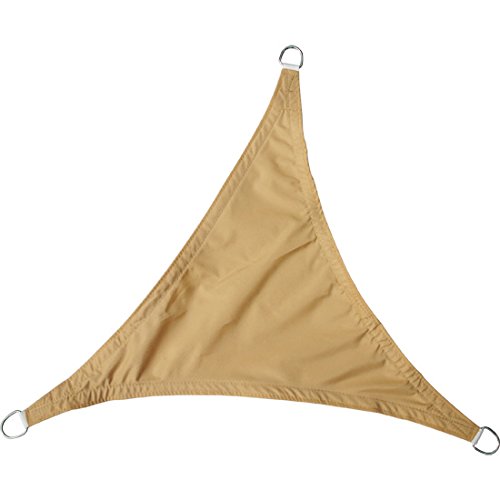 Greenbay Anti-UV Sun Shade Sail Garden Patio Party Sunscreen Canopy 98% UV Block Triangle Sand 5x5x5m