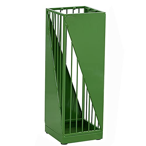 FBITE Umbrella Stands,Nordic Creative Style, Rust Proof Umbrella Rack with Drip Tray and Hooks, for Bars Apartment Patio Dorm Room Hallway/White