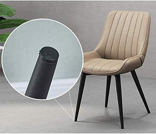 Modern Kitchen Dining Room Chairs Set Of 4 Dining Chairs Leather Soft Seat Living Room Chairs Non-Slip Metal Legs Kitchen Chairs For Reception Of