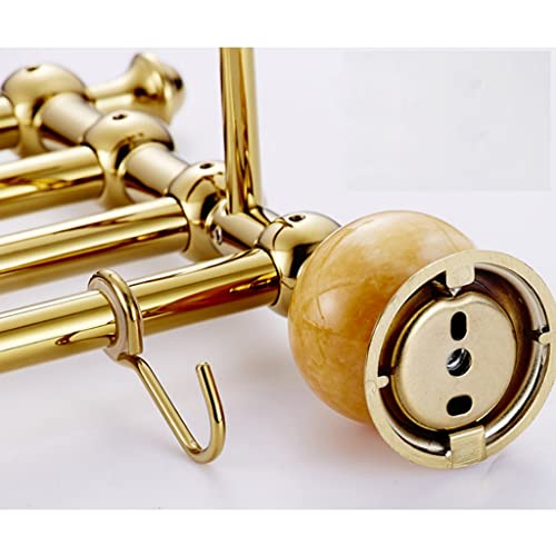 HIGOH Towel Racks, Bathroom Towel Rack Wall Mounted Towel Holder,Bathroom Accessories,Brass Towel Holder,Towel Bar,Towel Rack,Bathroom Shelf, Bat