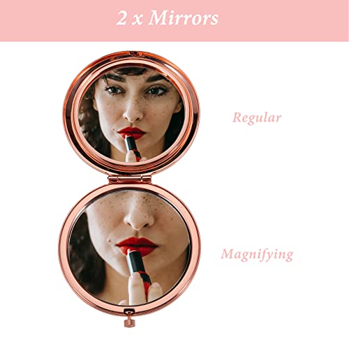 Inspirational Christian Gifts Mirror for Women Girls Bible Verse Compact Makeup Mirror for Female Friends Birthday Christmas Stocking Stuffers fo