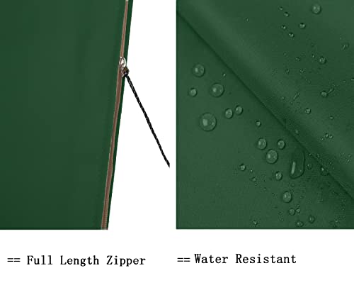 Garden Balsam Patio Umbrella Cover for 12FT to 14FT Offset Umbrella, Water Resistant, Curved Cantilever and Straight Pole Parasol Outdoor Umbrell