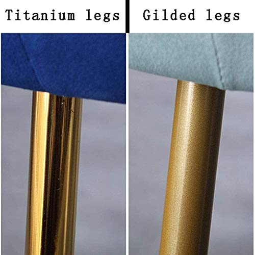 Modern Kitchen Dining Room Chairs Kitchen Dining Chair Set Of 6,with Metal Legs Velvet Seat and Backrests Kitchen Living Room Arm Sofa Chair (Col