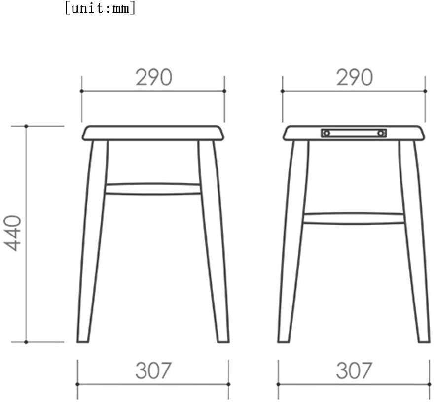 LUKEO Small stool - Fashion Solid Wood Table Stool Multifunctional Dressing Table Stool Shoe Bench Home Multifunction Household Creative.