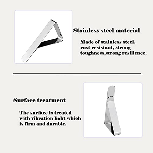 DDUP Table cloth clips 12 Pcs Tablecloth Clips - Heavy Duty Picnic Table Clips, Stainless Steel Table Cloth Cover Clamps, Table Cloth Holders Ide