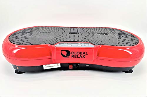 GLOBAL RELAX ZEN SHAPER® MINI vibration plate (2023 new model) - Fitness oscillating vibration platform – MP3 music – 3 exercise areas (walk-jogg