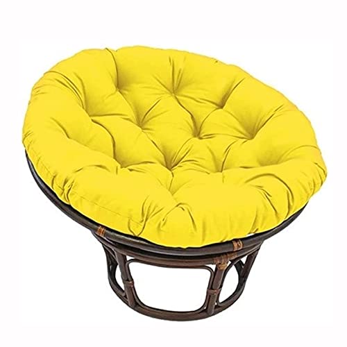 Overstuffed Papasan Chair Cushion,Outdoor Cloth Swing Rattan Chair Cushion,Oversized Round Cushion Thick Comfortable Oversized Papasan Pad(Chair